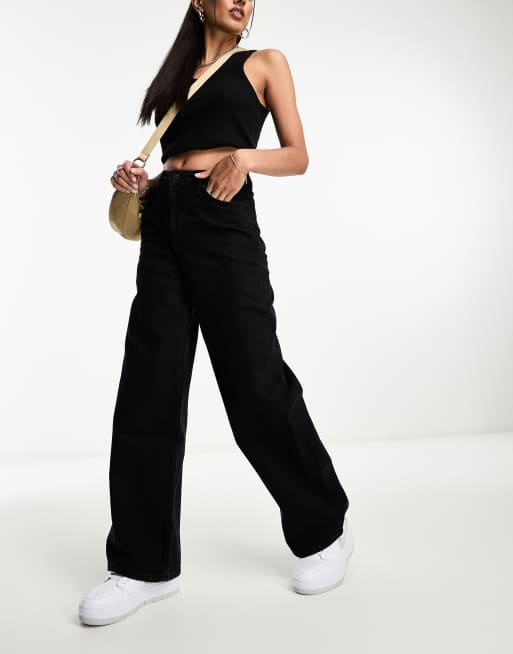 Lee - Stella - Jeans i A-form i sort denim