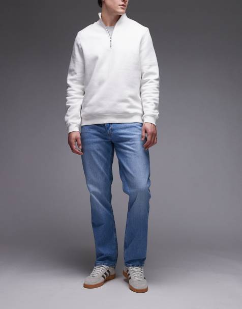 Lee West straight leg jeans in light wash blue