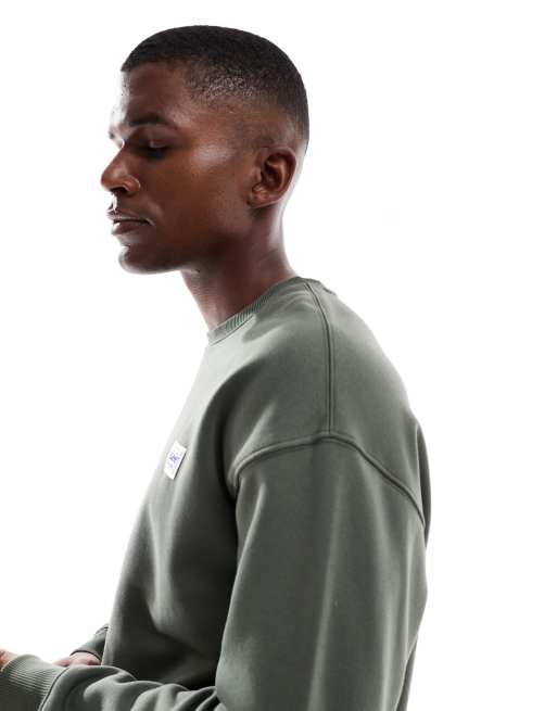 Lee – Sweatshirt in Grün mit Workwear-Label, 5 von 5