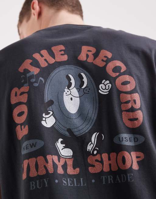 Lee - T-shirt à imprimé vinyle - Noir délavé, 3 de 5