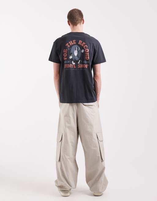 Lee - T-shirt à imprimé vinyle - Noir délavé, 5 de 5