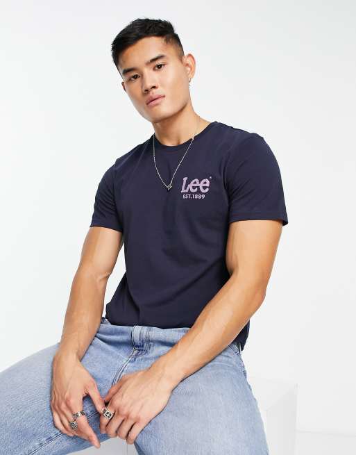 Lee – T-Shirt in Marineblau
