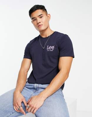 Lee t-shirt in navy - ASOS Price Checker