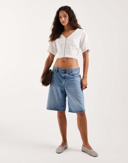 Lee tie back blouse in bright white, 5 of 6