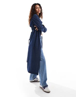 LEE - Trenchcoat aus Denim in Dunkelblau