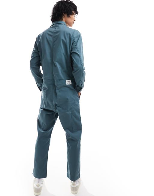 Lee unisex chetopa cotton twill union overalls in dark green