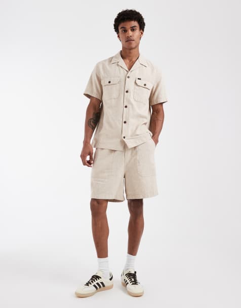 Lee – Utility-Shorts in Beige, Kombiteil - view 1