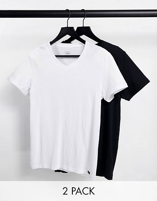 Lee v-neck t-shirts in 2 pack | ASOS