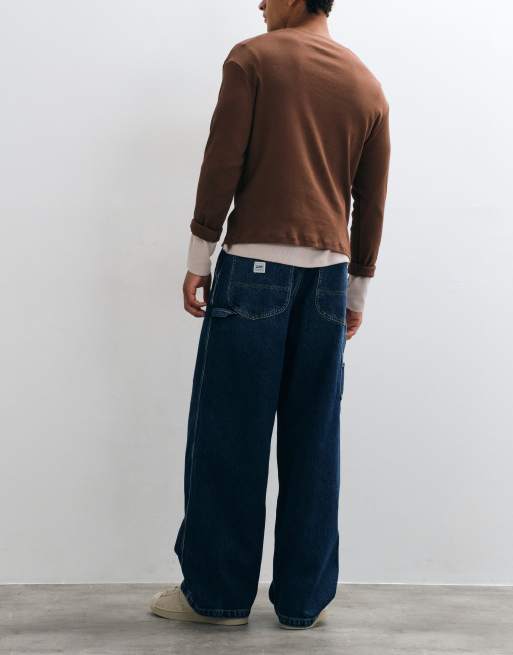 Lee - vaqueros baggy estilo carpintero de lavado claro, 3 de 5