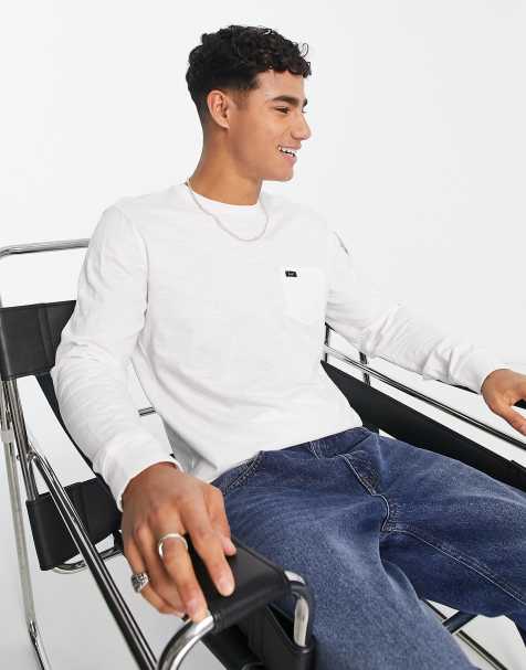 Lee – Vit t-shirt med långa ärmar - view 1