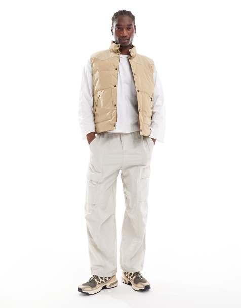 Lee – Wendbare Pufferweste im Westernstil in Beige/Hellbraun - view 1