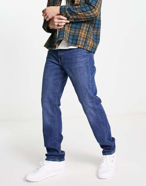 Lee - West - Afslappede tapered jeans i mellemvask