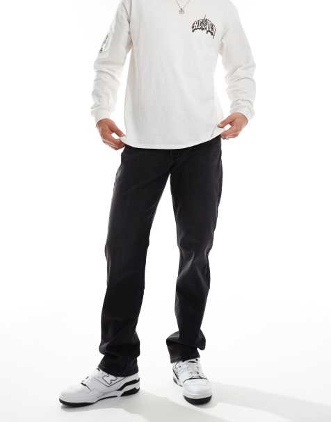 Lee - West - Jeans dritti taglio comodo nero slavato - view 1