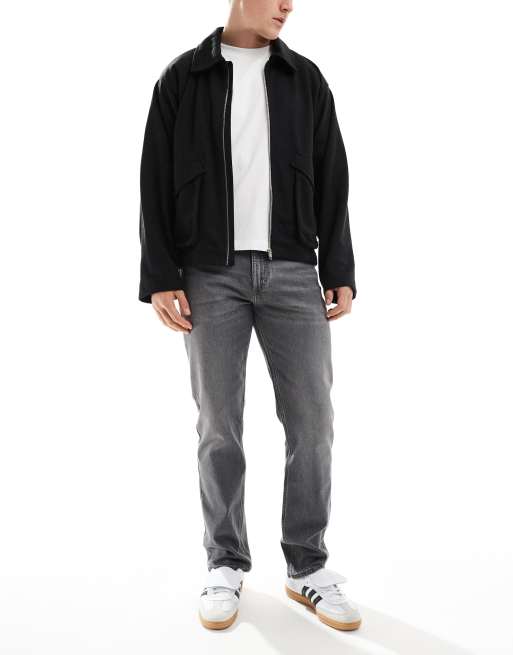 Lee – West – Jeans in grauer Waschung mit normalem, geradem Schnitt