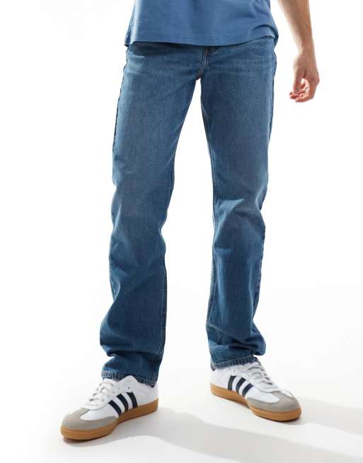 Lee – West – Lässige, gerade geschnittene Jeans in mittlerer Waschung