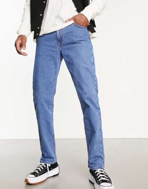 Lee – West – Locker geschnittene Jeans in Blau