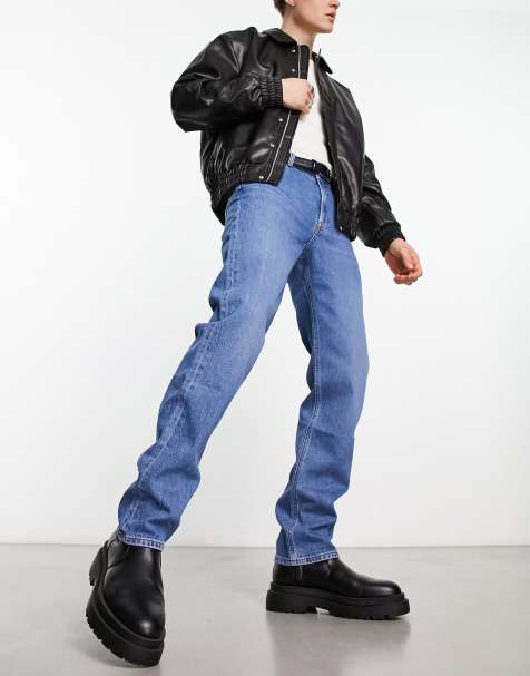 Lee West relaxed straight fit jeans in 90s mid wash