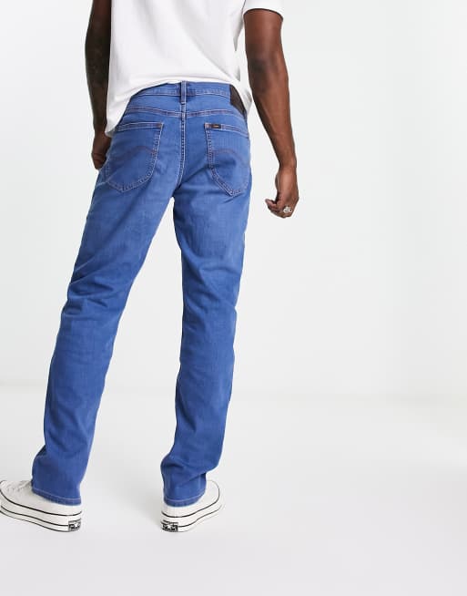 Lee West relaxed fit jean in mid blue