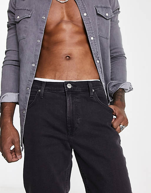 Lee West relaxed fit jeans in washed black | ASOS