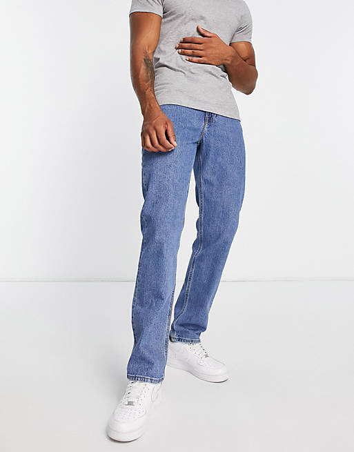 Lee west relaxed tapered fit jeans in light wash | ASOS
