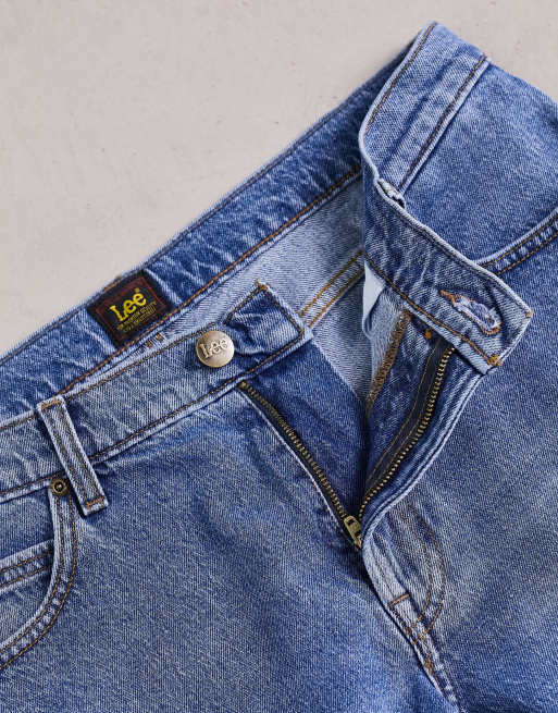 Lee - West - Ruimvallende rechte jeans in 90s mid-wash, 3 van 4