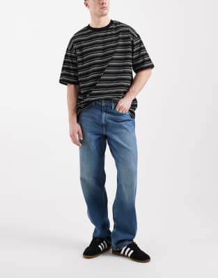 Lee Wide Leg Jeans In Blue