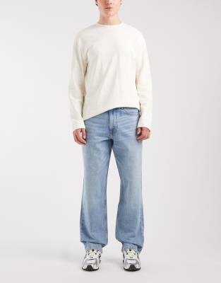 Lee Wide Leg Jeans In Blue