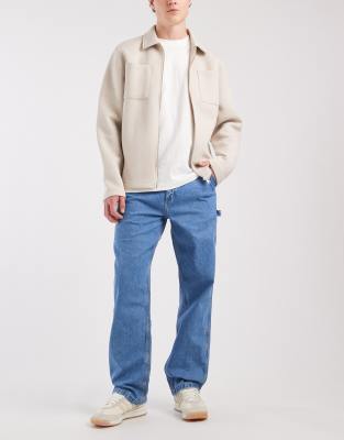 Lee Wide Leg Jeans In Blue