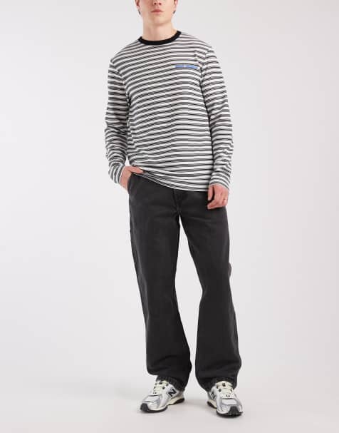 Lee – Workwear – Bleksvarta snickarjeans med vida ben - view 1