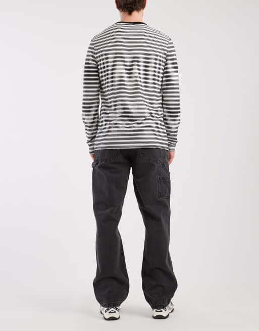 Lee - Workwear - Carpenter jeans met wijde pijpen in zwart met wassing, 2 van 5