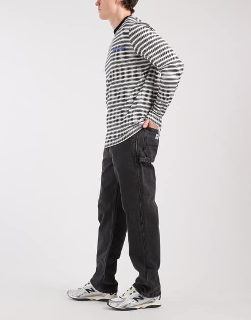 Lee - Workwear - Carpenter jeans met wijde pijpen in zwart met wassing, 3 van 5