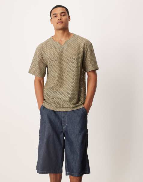 Lee workwear carpenter skater denim shorts in dark wash - view 1