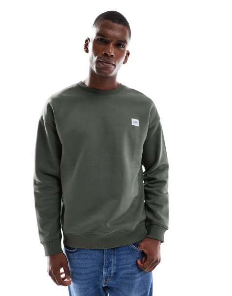 Lee – Workwear – Grön sweatshirt med etikett - view 1