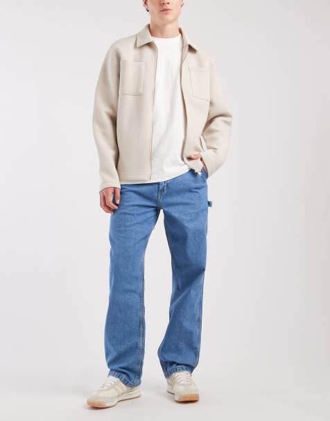 Lee - Workwear - Jean large style charpentier - Bleu clair délavé - view 1