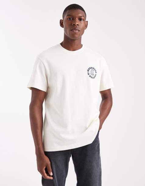 Lee workwear logo t-shirt in ecru - view 1