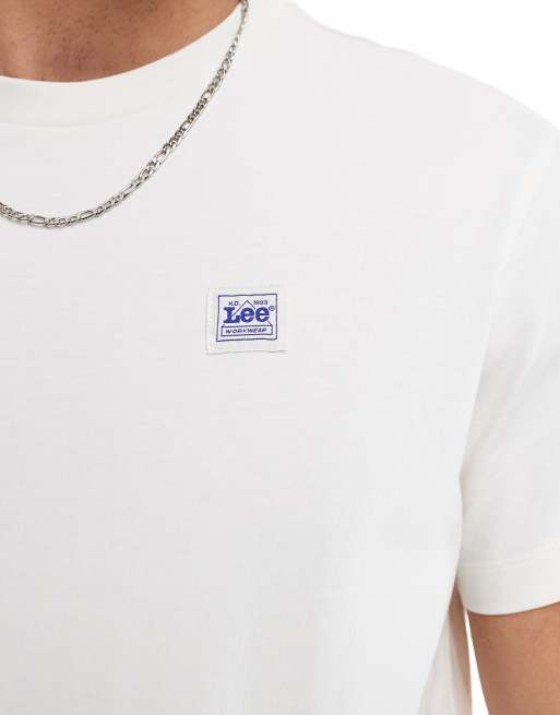 Lee Workwear – Luźny T-shirt w kolorze złamanej bieli, 3 z 4
