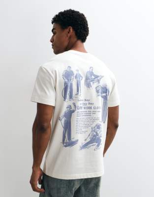 Lee, Herren, Shirts, T-Shirt Workwear Worker, Beige, (M) - Bild 4