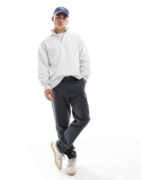 Lee workwear relaxed fit canvas chinos in grey - view 1