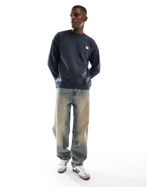 Lee - Workwear - Sweatshirt met label in zwart met wassing, 2 van 5