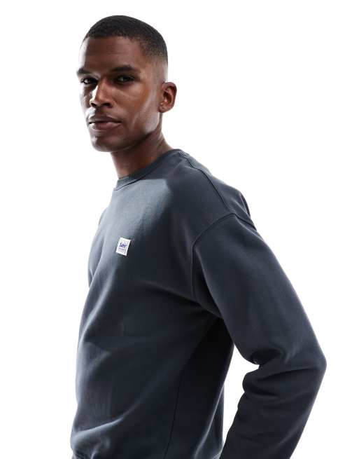Lee - Workwear - Sweatshirt met label in zwart met wassing, 5 van 5