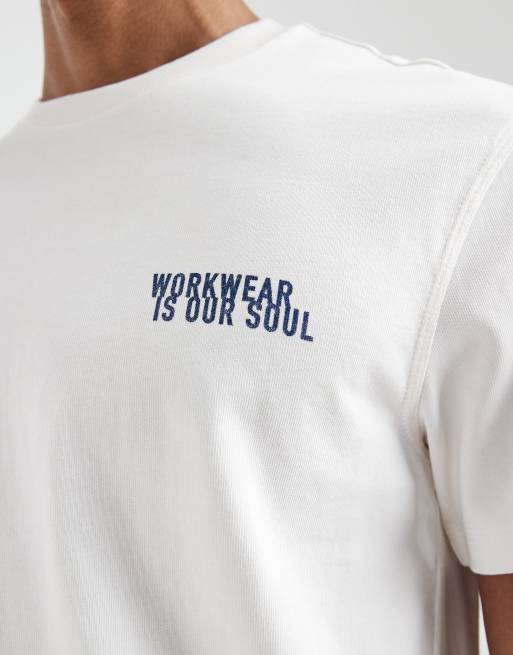Lee workwear t-shirt in natural, 5 of 7