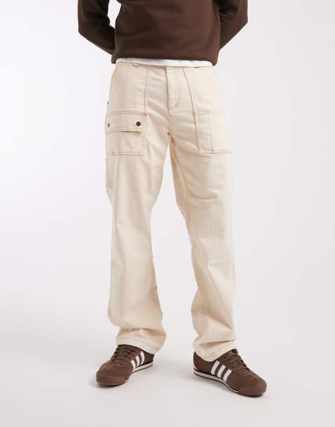 Lee x Crayola loose straight carpenter pants in ecru (part of a set) - view 1