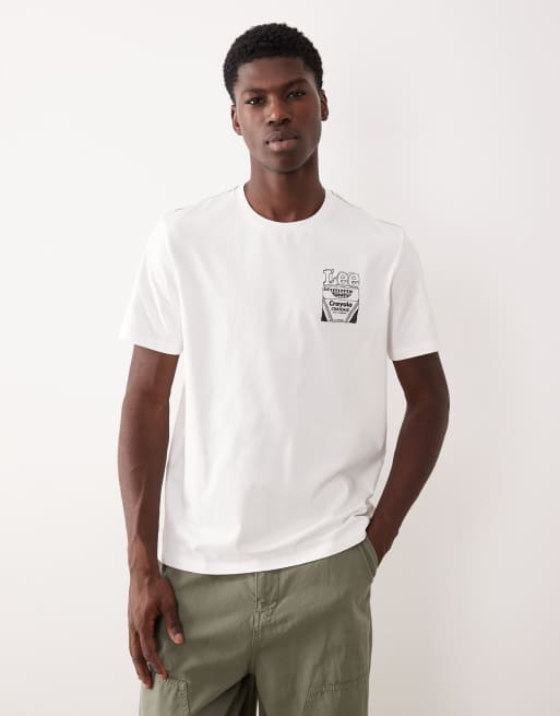 Lee x Crayola - Unisex - Hvid T-shirt med rygprint  , 3 af 5