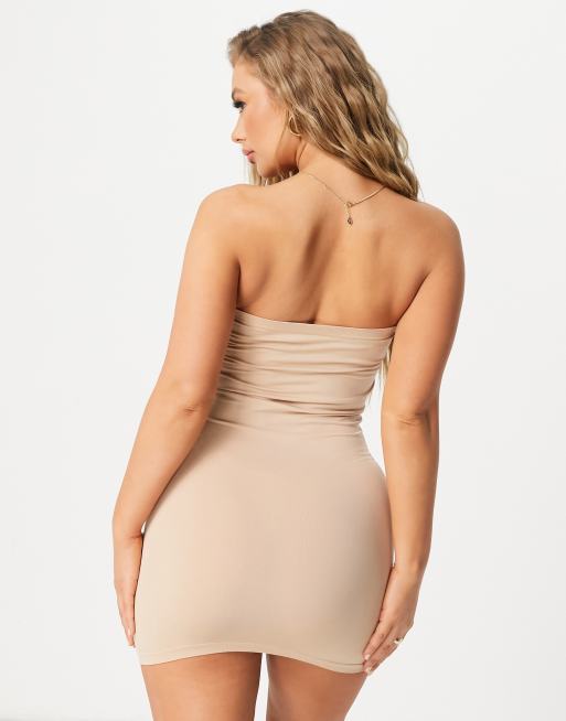 Leg Avenue seamless solutions tube dress in cream