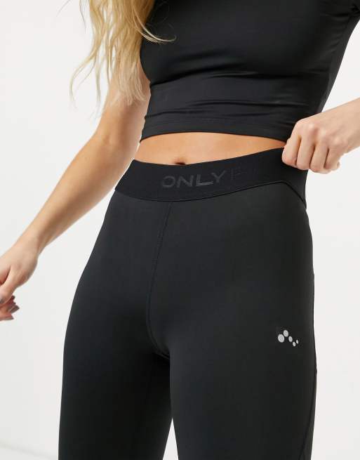 Leggings 3/4 negros deportivos de Only Play