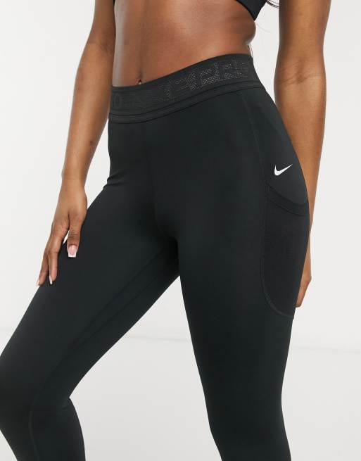Leggings 7/8 negros de Nike Pro Training, 3 de 4