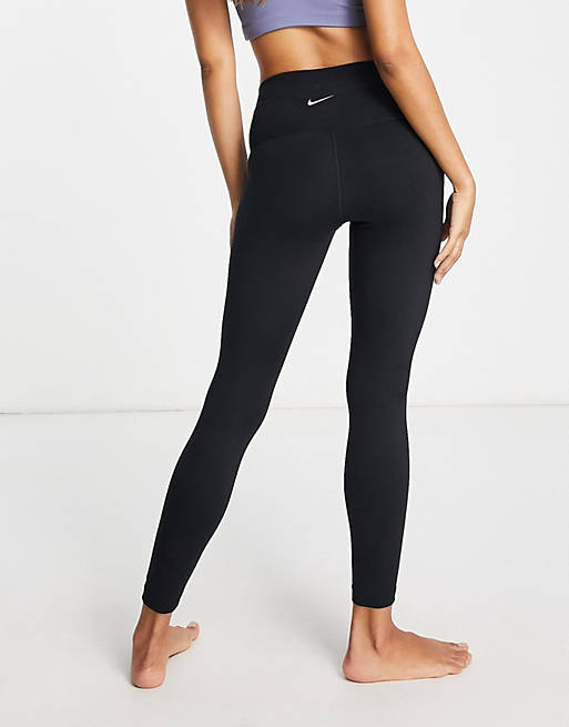 Mujer Leggings | Leggings 7/8 negros de Nike Yoga - ZB64121