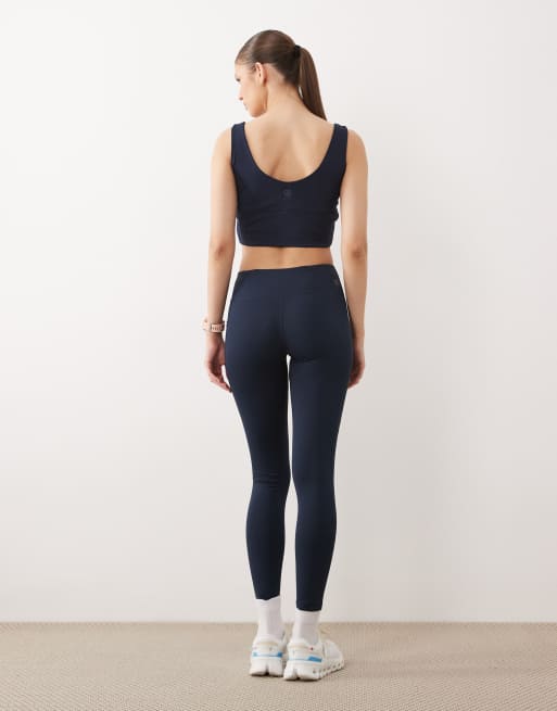 Leggings azul marino a prueba de sentadillas de tejido ligero Influential II de Dare 2b, 3 de 5