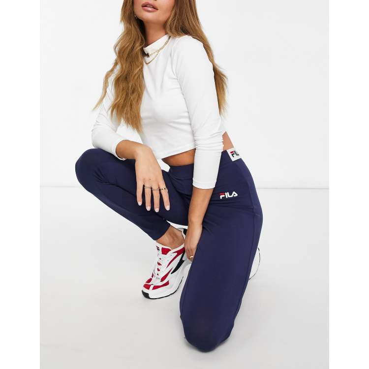 Leggings azul marino con logo de Fila