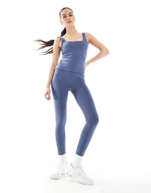Leggings azules de talle alto de South Beach